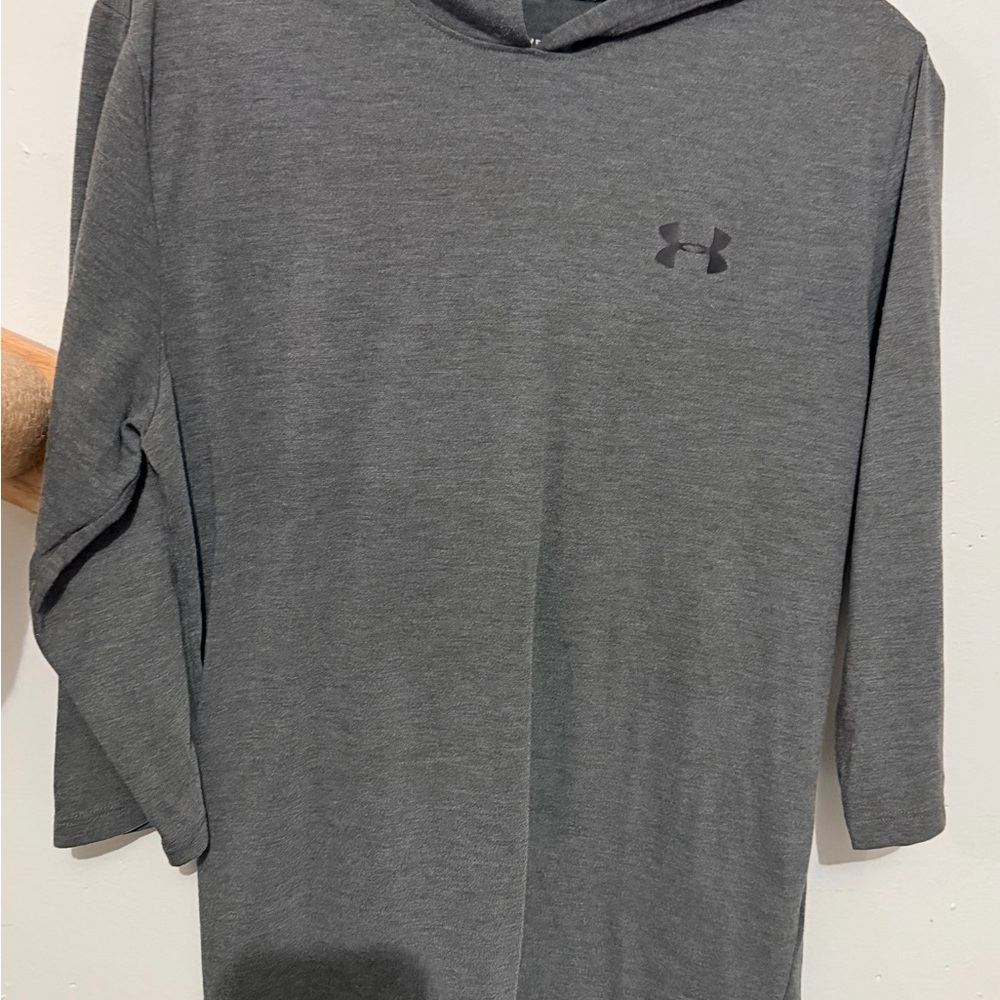 Under Armour Mens Charcoal Pullover Hoodie